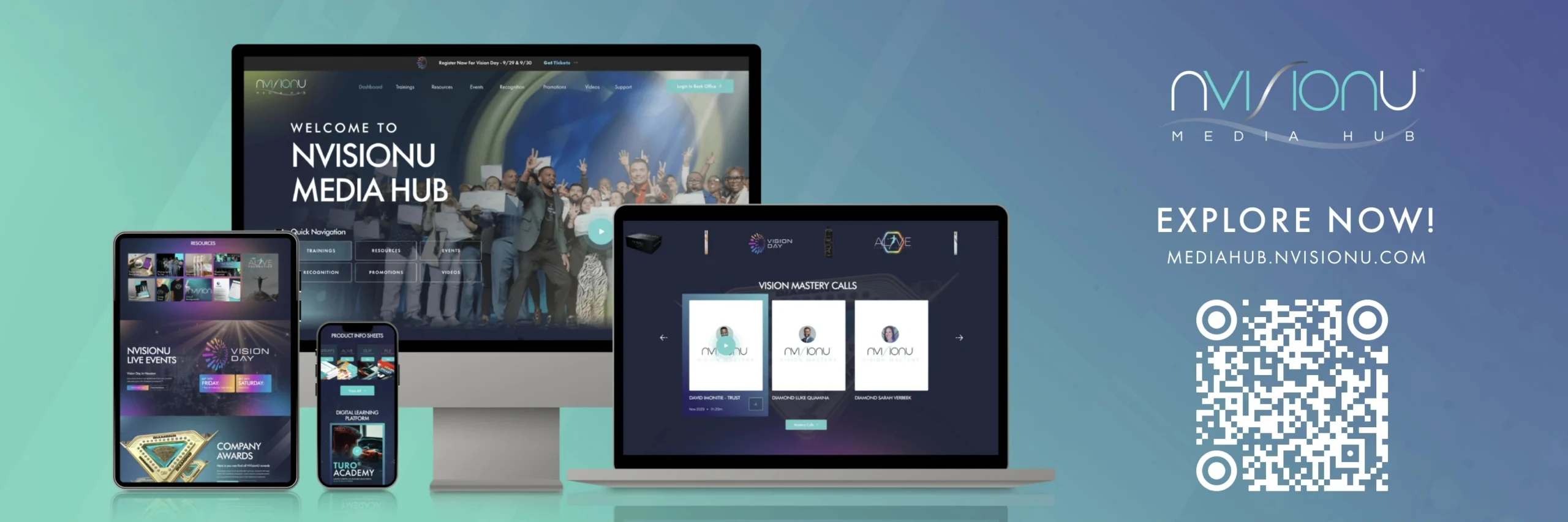 Media Hub Website Promo Video Top Banner