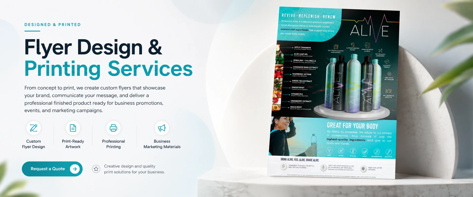 Flyer Design and Printing Top Banner